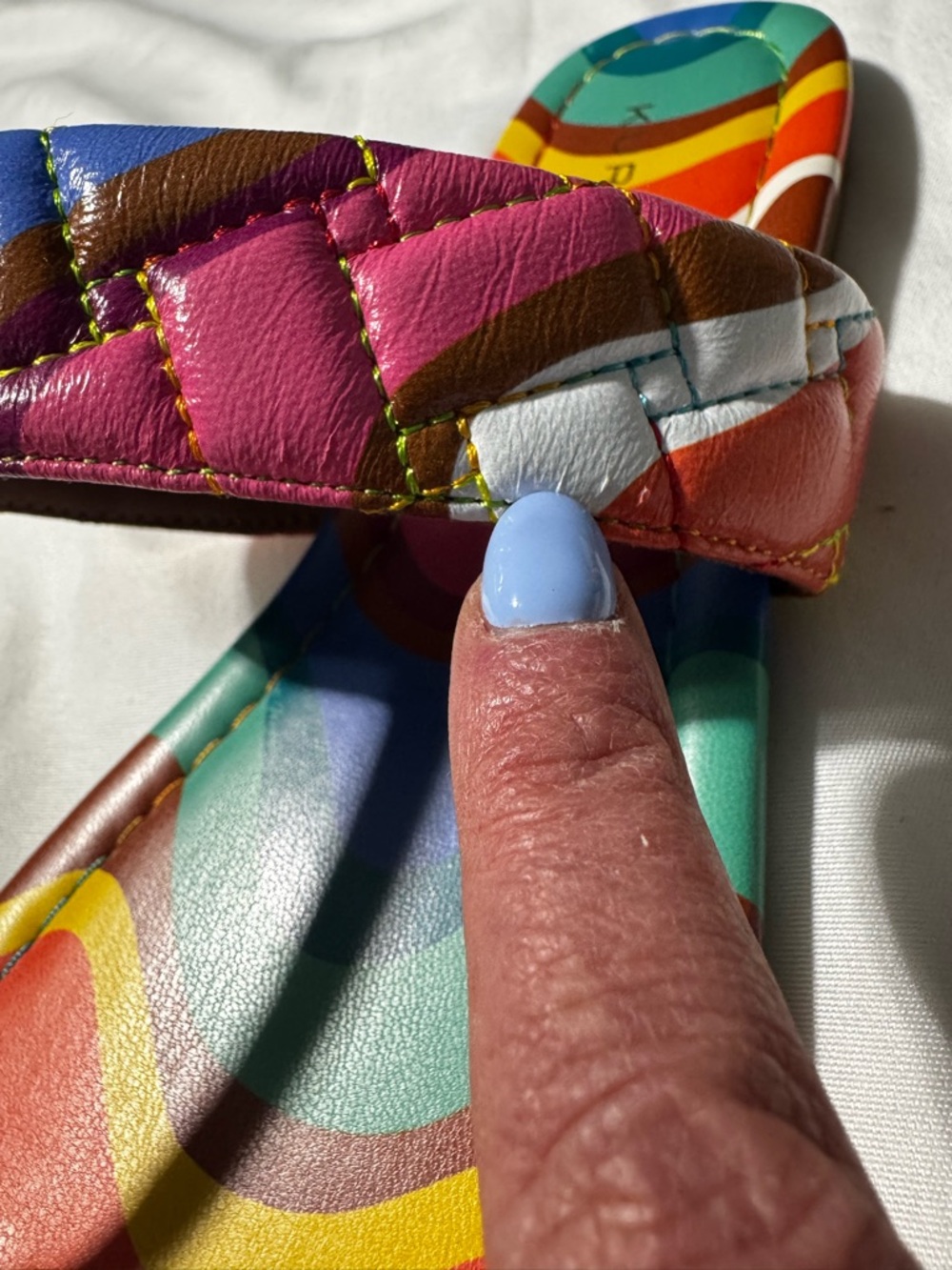 Kurt Geiger Kensington T-Bar Leather Sandals Size 38.5 (US 8–8.5) NWOB Vacation - Picture 12 of 12